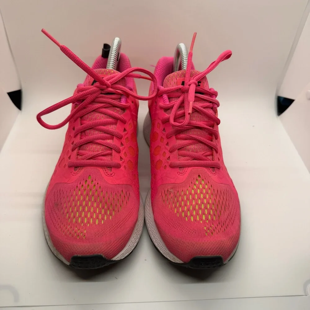 Nike‎ Zoom Pink Orange Mesh Running Athletic Shoes Women's Size 8.5 Jog Sneaker - Picture 2 of 11